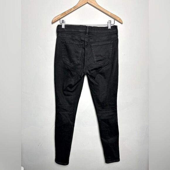 Gap 1969 Legging Jean 28 Regular Black Denim Skinny Winter Comfy Dark Western - Picture 6 of 6